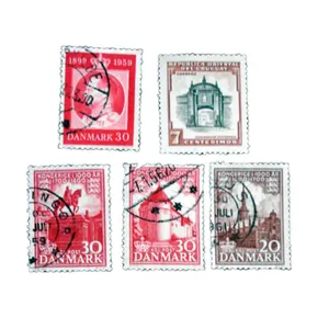 تمبر یادگاری مدل تاریخی دانمارک کد DS4145 مجموعه 5 عددی