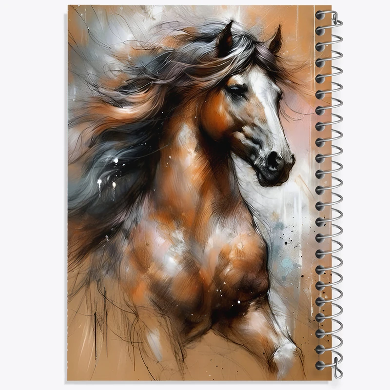 دفتر مشق 50 برگ خندالو طرح اسب کد F7897