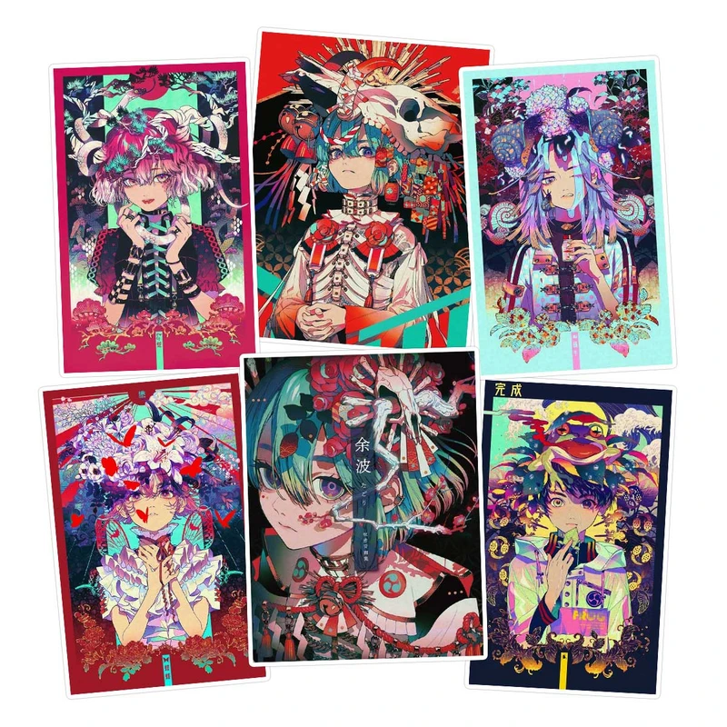   استیکر لپ تاپ ماسا دیزاین طرح ANIME کد COLSA مجموعه 6 عددی
