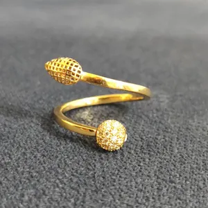  انگشتر طلا 18 عیار زنانه قیراط طرح اشک کد GH241