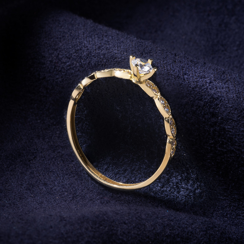 انگشتر طلا 18 عیار زنانه جواهری سون مدل 3361 انگشتر طلا 18 عیار زنانه جواهری سون مدل 3361