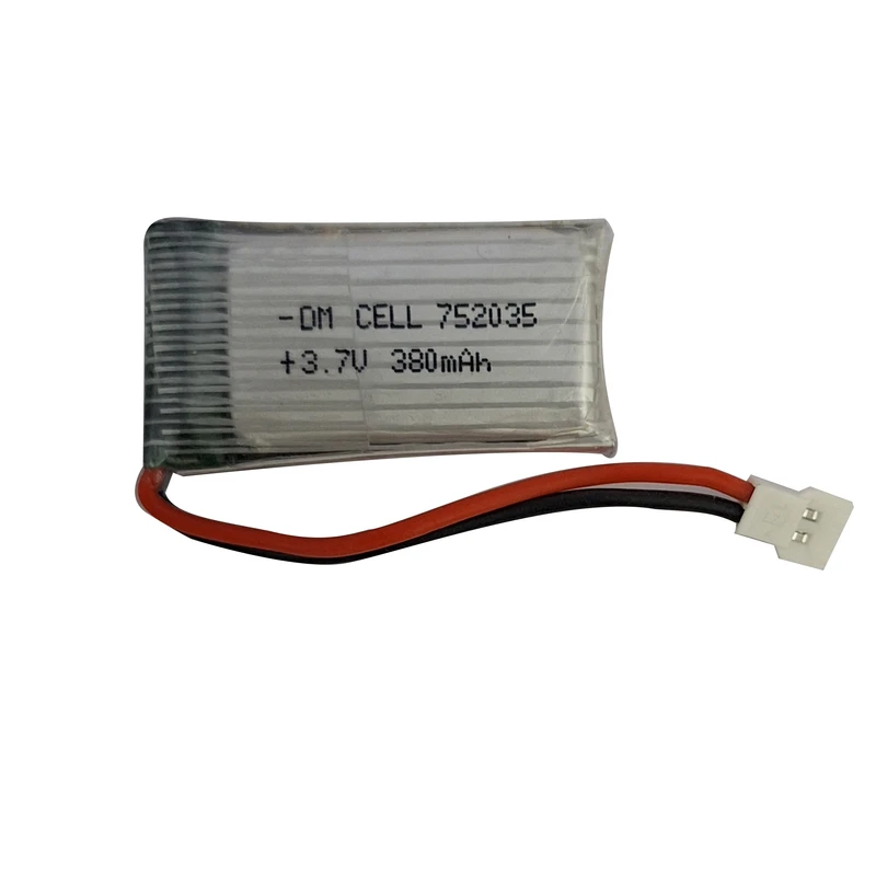 باتری لیتیومی قابل شارژ دی ام سل مدل DM-HP-752035 ظرفیت 380 میلی‌ آمپر ساعت