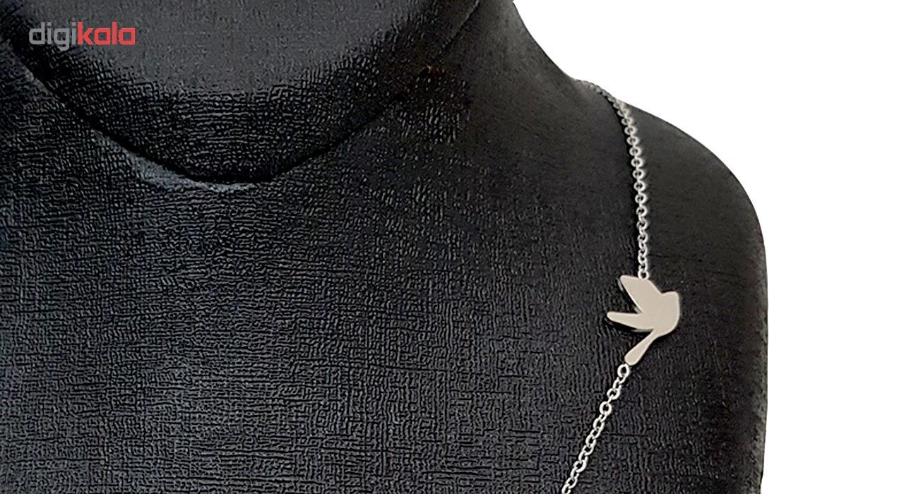 گردنبند نقره ترمه مدل بالرین Termeh07 -  - 4