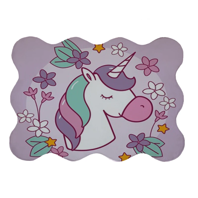 پادری مدل دالبر طرح اسب شاخ دار کد 8264 سایز 80x110 سانتی متر 