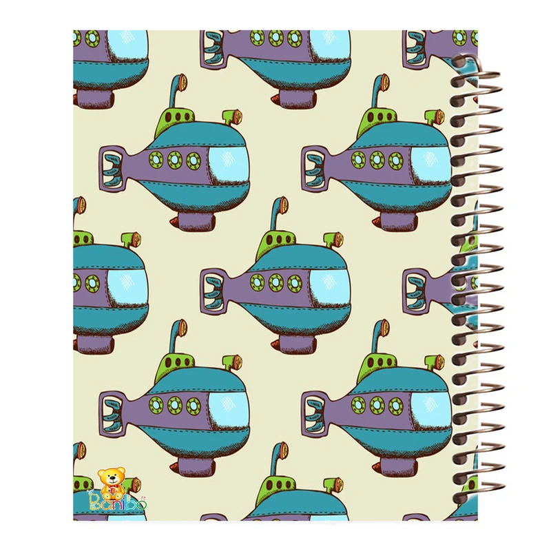 دفتر مشق 100 برگ بانیبو طرح هلیکوپتر کد 415