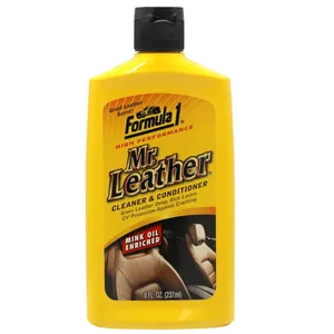 محلول تمیز کننده چرم خودرو فرمول وان مدل Mr.Leather 686250 -حجم 237 میلی لیتر