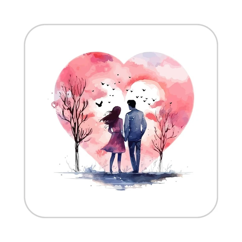 زیر لیوانی کاکتی مدل عاشقانه کد mp13168