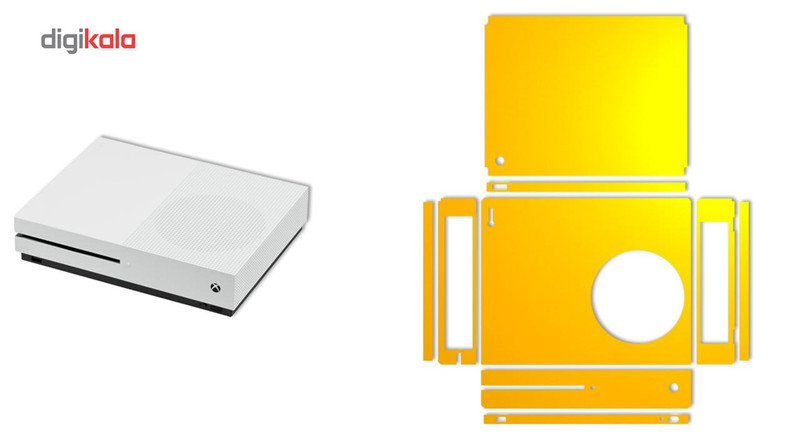 برچسب ماهوت مدلYellow Color مناسب برای کنسول بازی Xbox One S