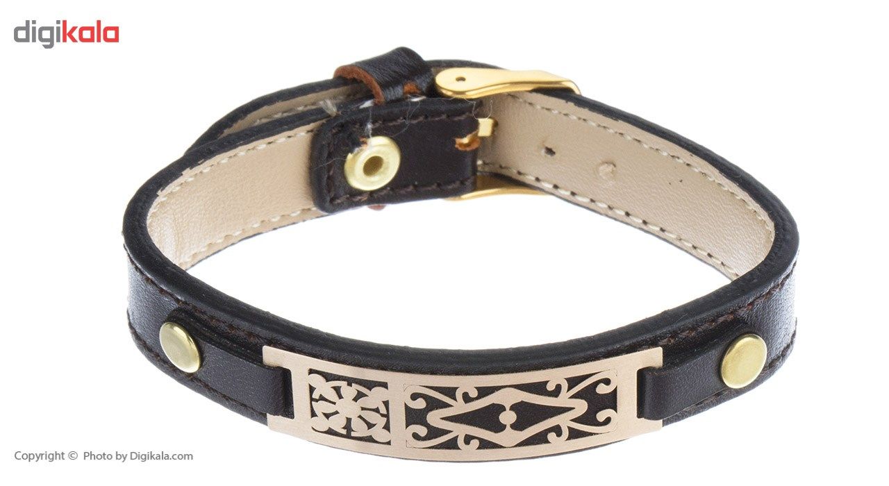 دستبند طلا 18 عیار مردانه مایا ماهک مدل MB0670 -  - 2