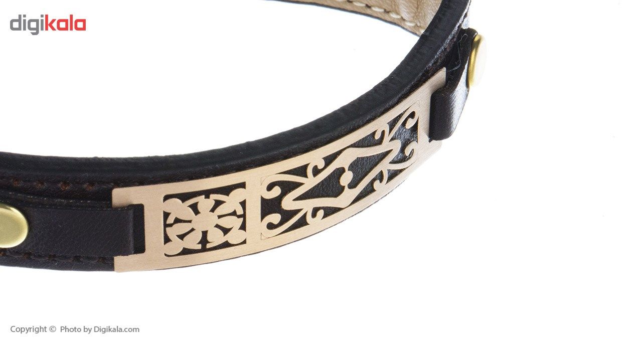 دستبند طلا 18 عیار مردانه مایا ماهک مدل MB0670 -  - 3