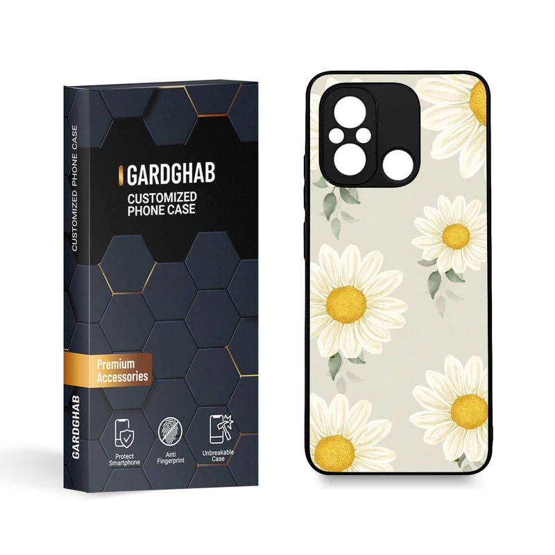 کاور گارد قاب مدل گل مناسب برای گوشی موبایل شیائومی Poco C55