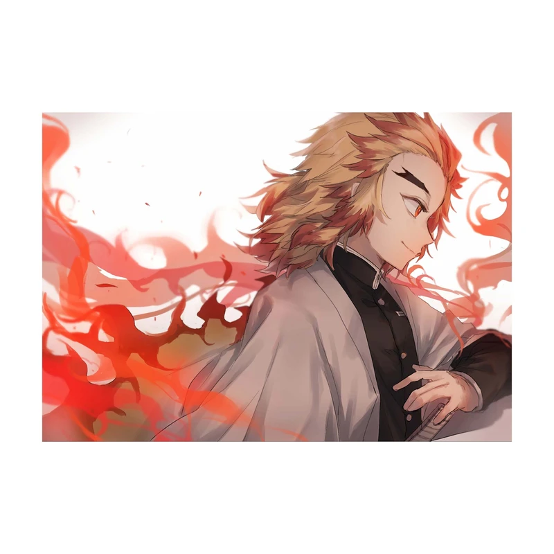 استیکر لپ تاپ و موبایل مدل انیمه طرح demon slayer Kyojuro Rengoku کد 1854