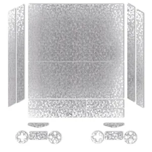 MAHOOT Silver Silicon Texture Sticker for PS4