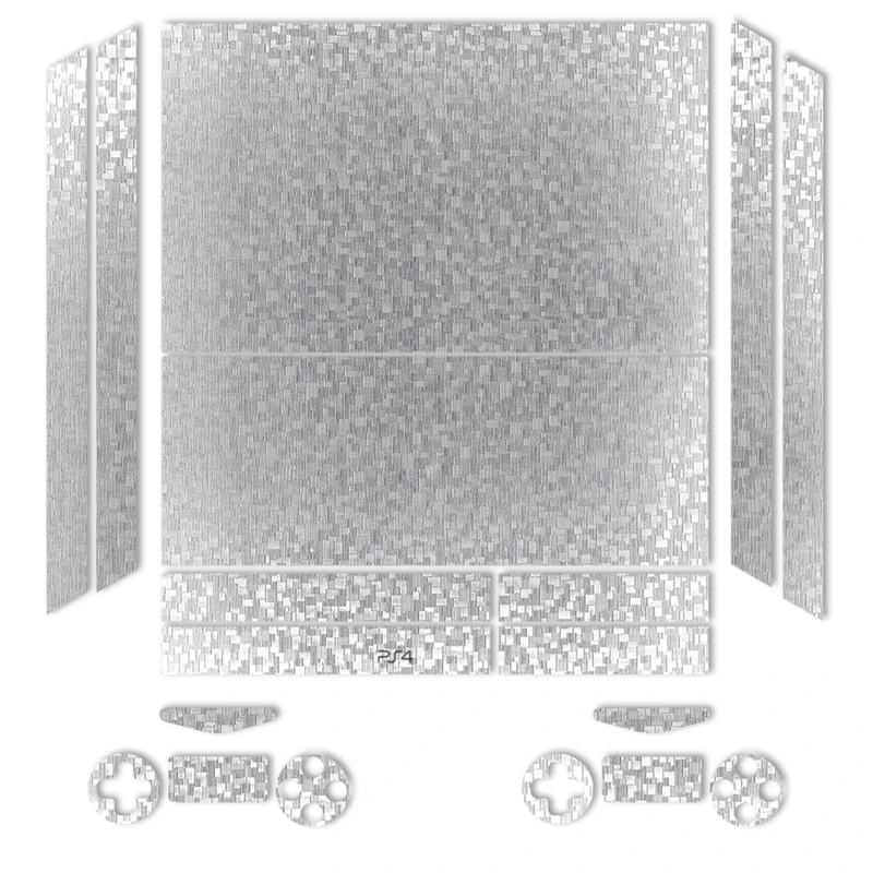 برچسب ماهوت مدلSilver Silicon Texture مناسب برای کنسول بازی PS4