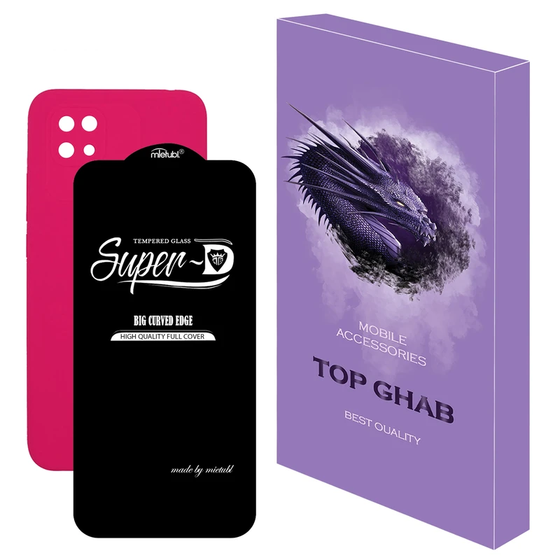 کاور تاپ قاب مدل 2SDL مناسب برای گوشی موبایل شیائومی Redmi 10C به همراه محافظ صفحه نمایش