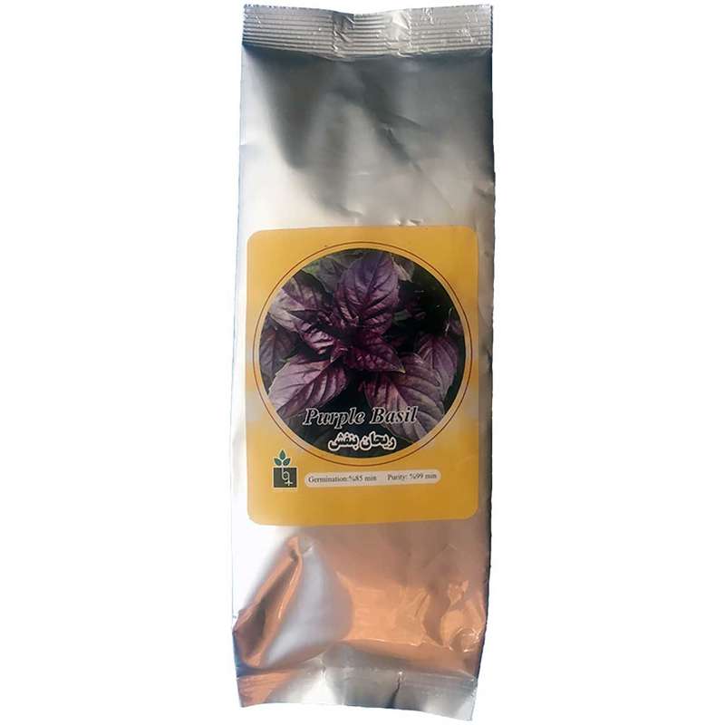 بذر ریحان بنفش به کشت کد08 مقدار 250 گرمی