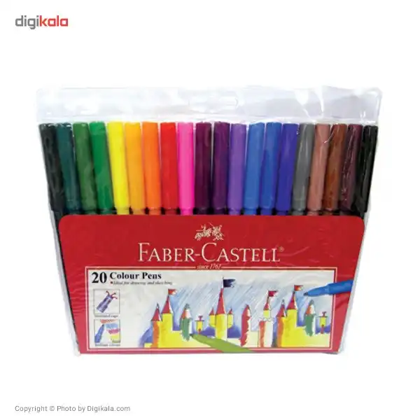 ماژیک آبرنگی 20 رنگ فابر کاستل کد 154320