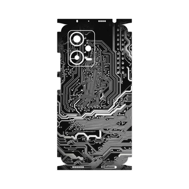 برچسب پوششی ماهوت مدل Black_Printed_Circuit_Board-FullSkin مناسب برای گوشی موبایل شیائومی Redmi Note 12 Pro Plus