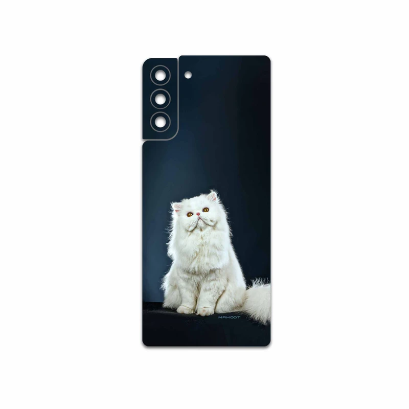 برچسب پوششی ماهوت مدل Persian-cat مناسب برای گوشی موبایل سامسونگ Galaxy S21 Plus 5G