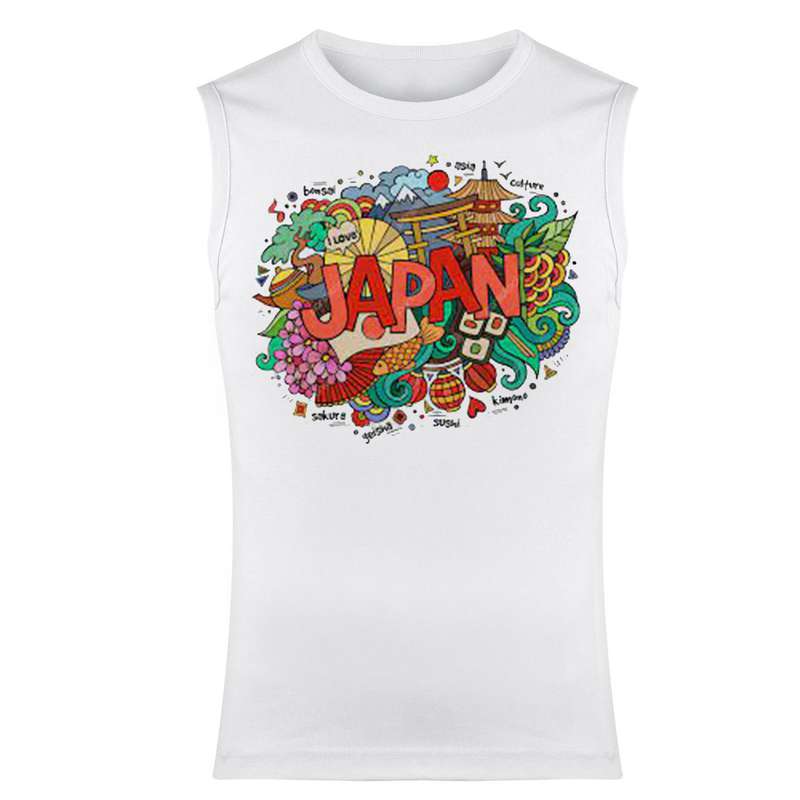 تاپ مردانه مدل ژاپن کد 170 رنگ سفید