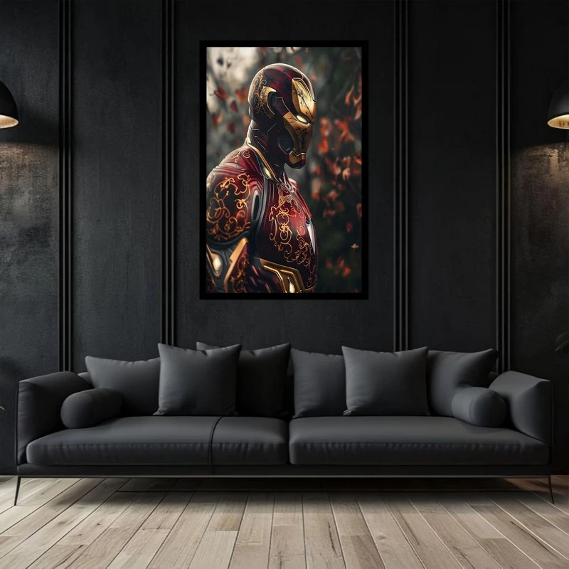 تابلو بکلیت طرح نقاشی و هنر دیجیتال شخصیت سینمایی مرد آهنین مرد اهنی مدل B-bu2790