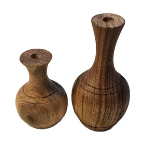 گلدان چوبی مدل رویال مجموعه ۲ عددی