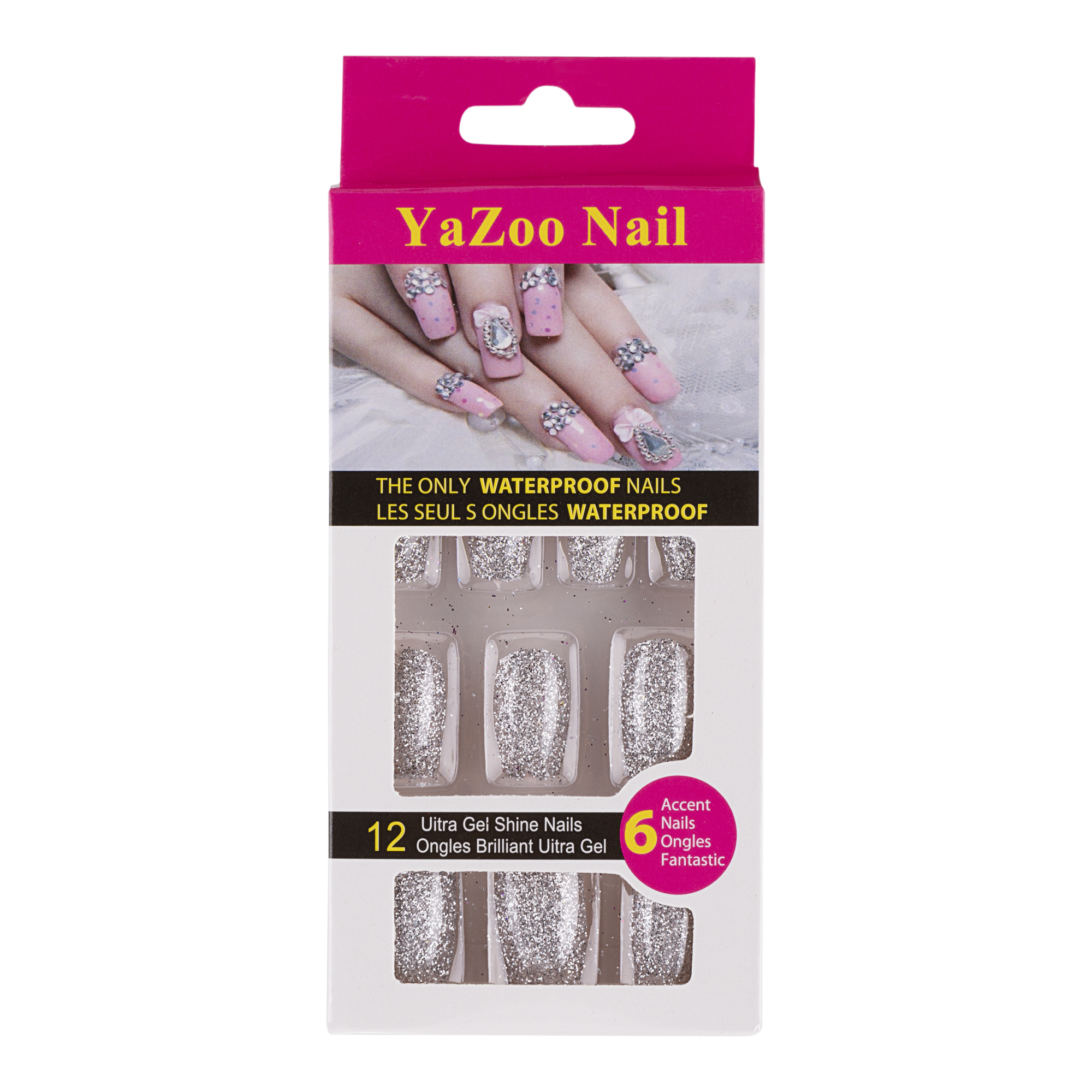 ناخن مصنوعی یازو مدل H 10 بسته 12 عددی