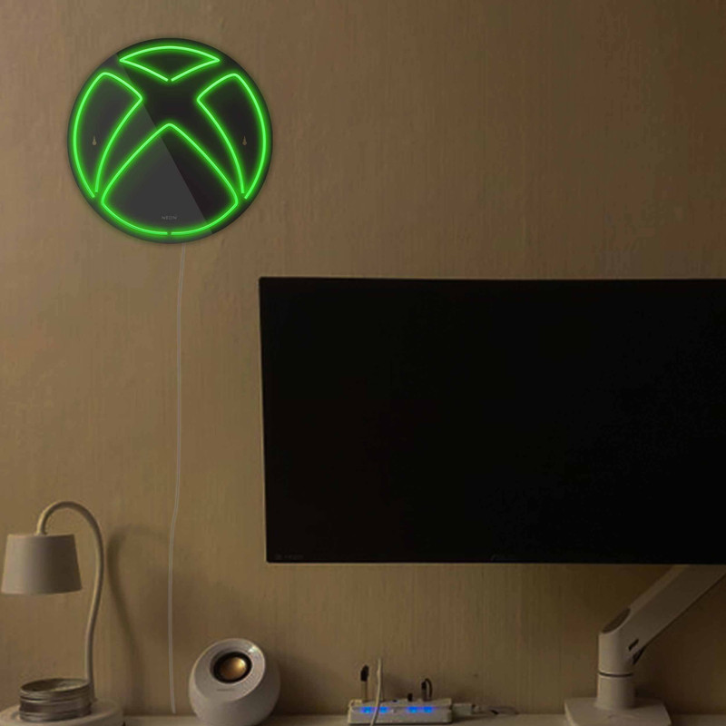 چراغ دیواری نئون دیزاین مدل Xbox-BL_GR