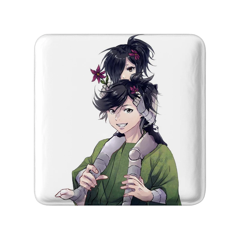 پیکسل خندالو طرح هیاکیمارو و دورورو انیمه دورورو مدل مربعی کد 33622