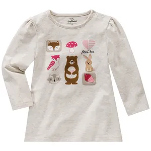 تی شرت آستین بلند دخترانه توپومینی مدل 594954