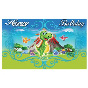 بنر تولد مسترتم طرح دایناسور پلاس