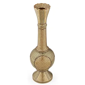 گلدان خاتم کاری اثر خادم ملت طرح خاتم ترکیبی