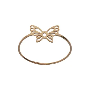 انگشتر طلا 18 عیار زنانه مایا ماهک مدل پروانه کد MR0777 سایز 55