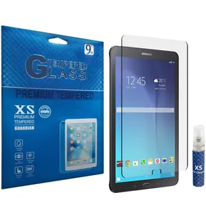 محافظ صفحه نمایش شیشه ای ایکس اس مدل تمپرد مناسب برای تبلت سامسونگ Galaxy Tab E 8.0 به همراه اسپری پاک کننده صفحه XS