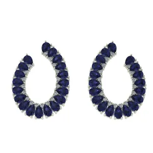 گوشواره طلا 18 عیار اونیکست مدل 2052 Sapphire