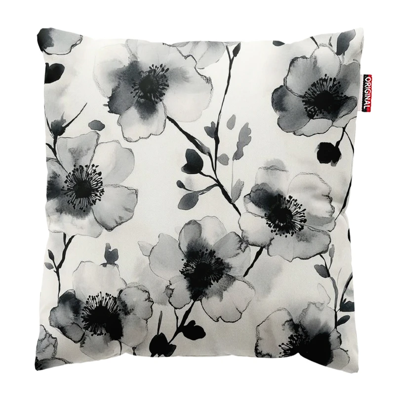 کوسن پاد آفرین مدل مینیمال طرح گل و برگ کد PK303167 سایز 30*30 سانتی متر