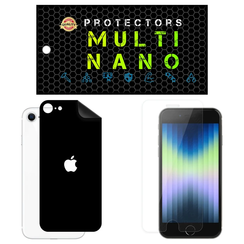 محافظ صفحه نمایش مولتی نانو مدل X-SFM مناسب برای گوشی موبایل اپل iPhone SE 2022 به همراه برچسب پوششی