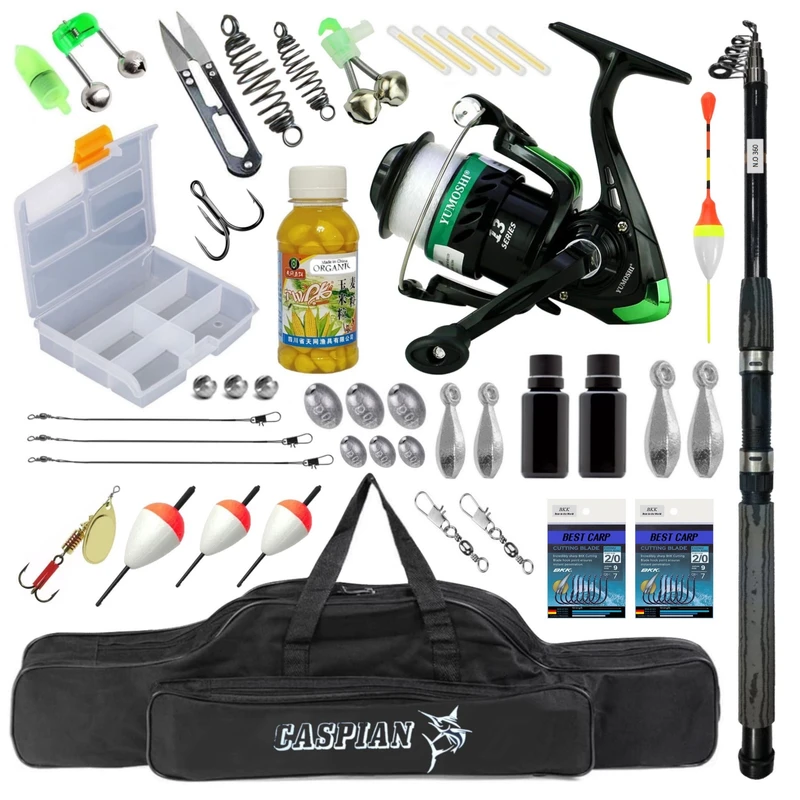  لوازم ماهیگیری مدل TEL360_7000 مجموعه 45 عددی