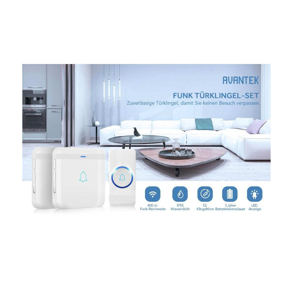 زنگ بی سیم مدل D-3W-U