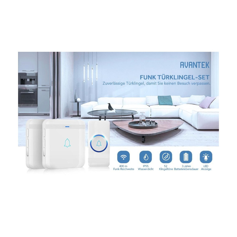 زنگ بی سیم مدل D-3W-U