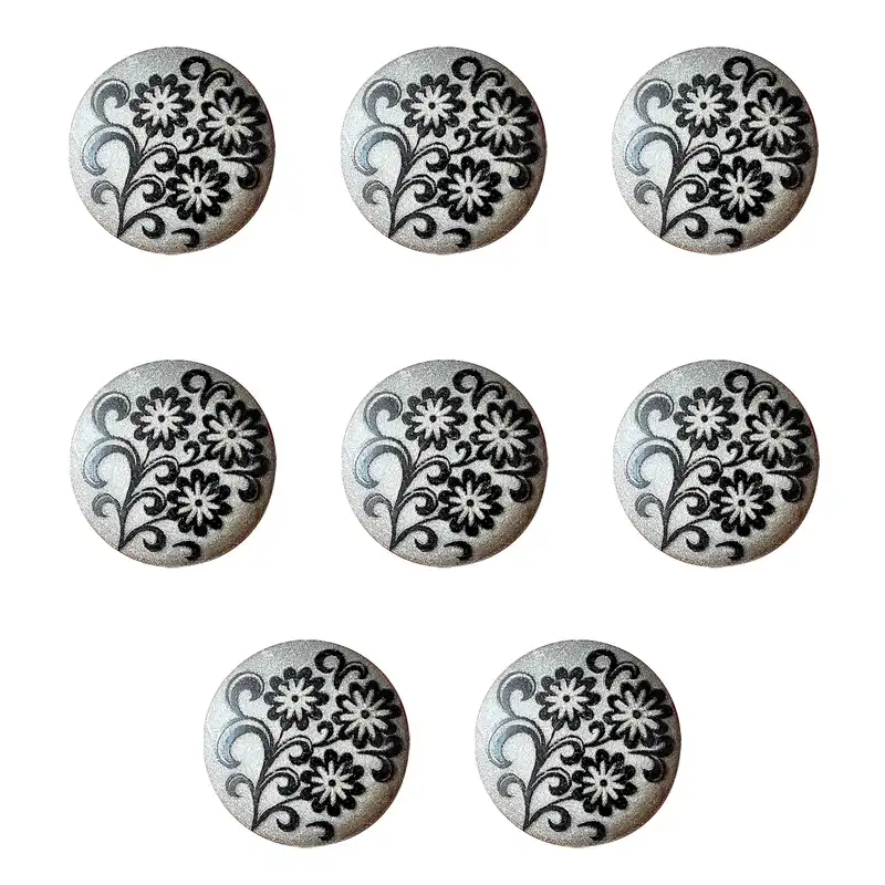 دکمه مدل شکوفه کد O100-SHL بسته 8 عددی