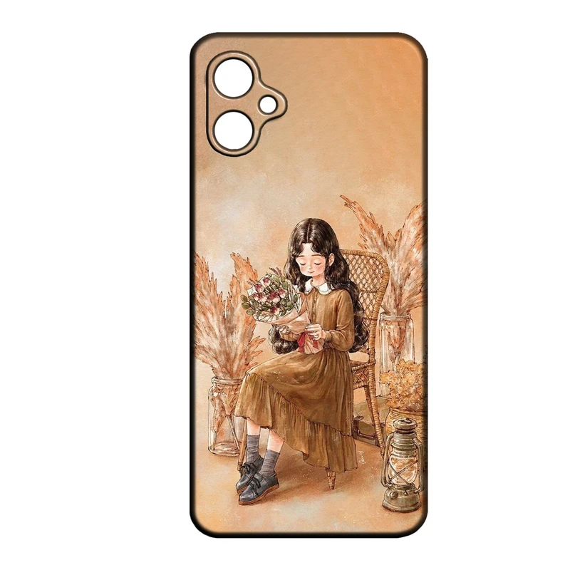 کاور طرح دخترانه کد 100 مناسب برای گوشی موبایل سامسونگ Galaxy A04