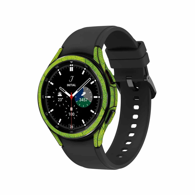  برچسب ماهوت طرح Leaf-Texture مناسب برای ساعت هوشمند سامسونگ Watch4 Classic 46mm