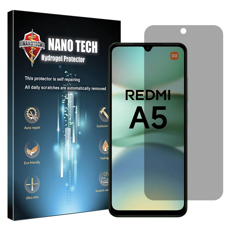 محافظ صفحه نمایش حریم شخصی نانو تک مدل Tough مناسب برای گوشی موبایل شیائومی Redmi A5 4G