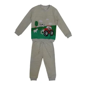 ست سویشرت و شلوار پسرانه اچ اند ام مدل kk22