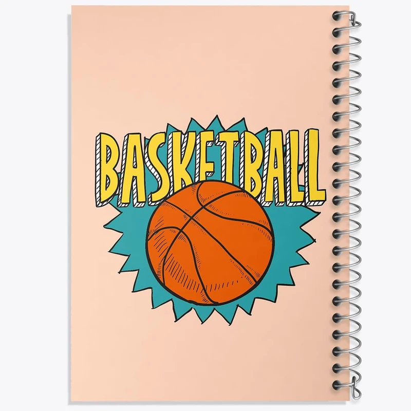 دفتر شطرنجی 50 برگ خندالو طرح بسکتبال Basketball کد 26454