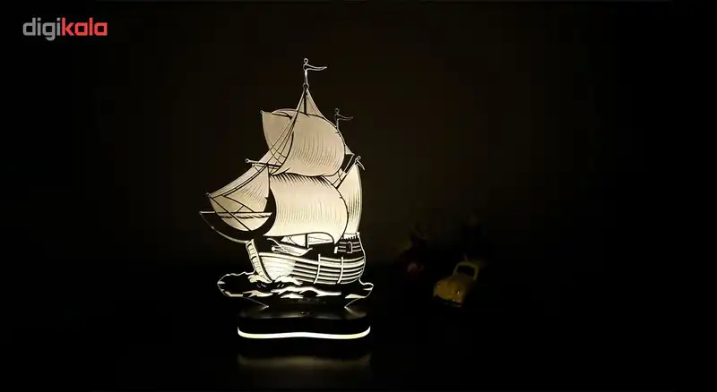 چراغ خواب سه بعدی گالری دیکوماس طرح کشتی کد DMS147