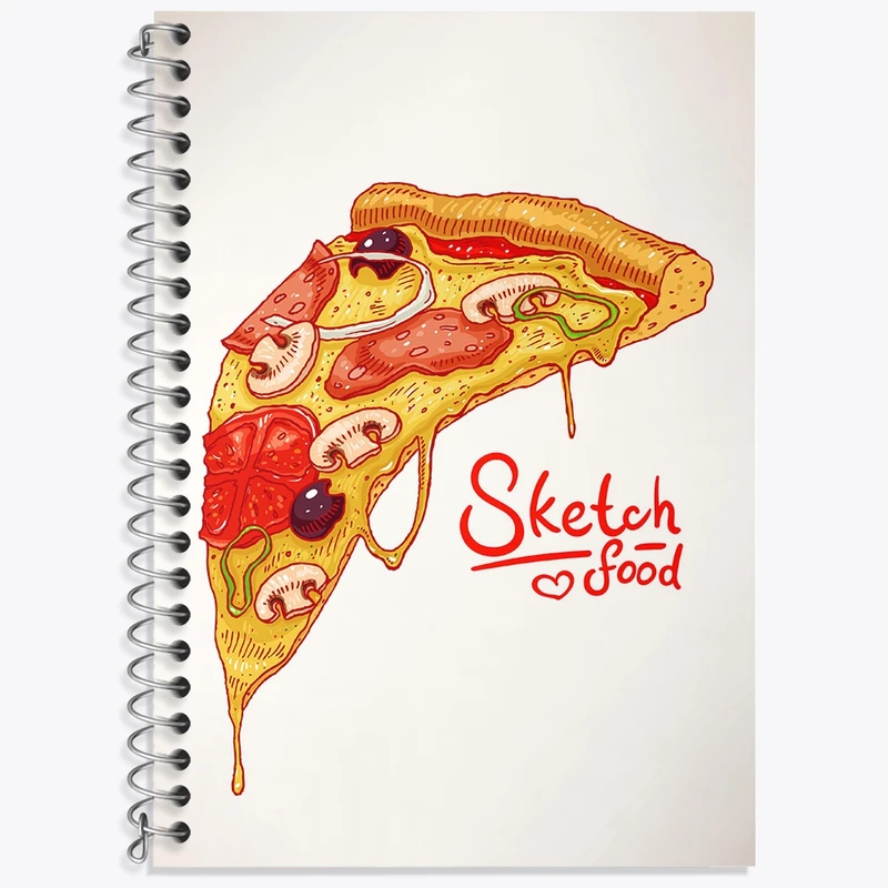 دفتر لغت 50 برگ خندالو طرح فست فود (Fast Food) کد 36562