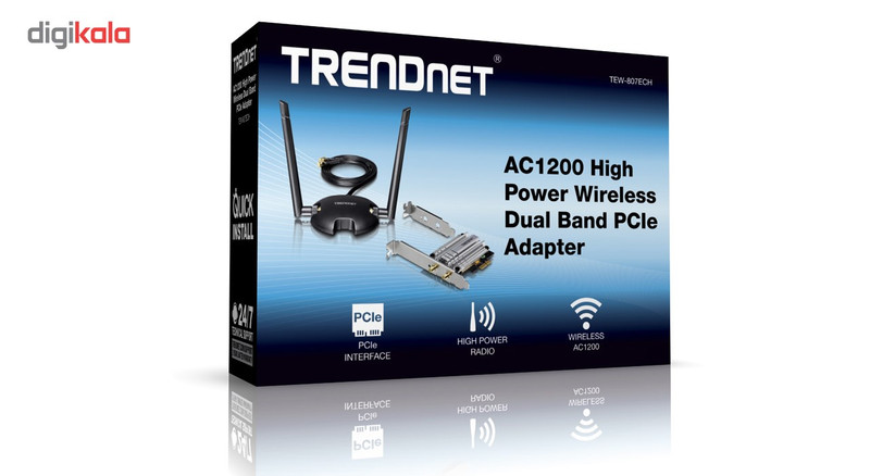 کارت شبکه AC1200 بی سیم PCI Express ترندنت مدل TEW-807ECH