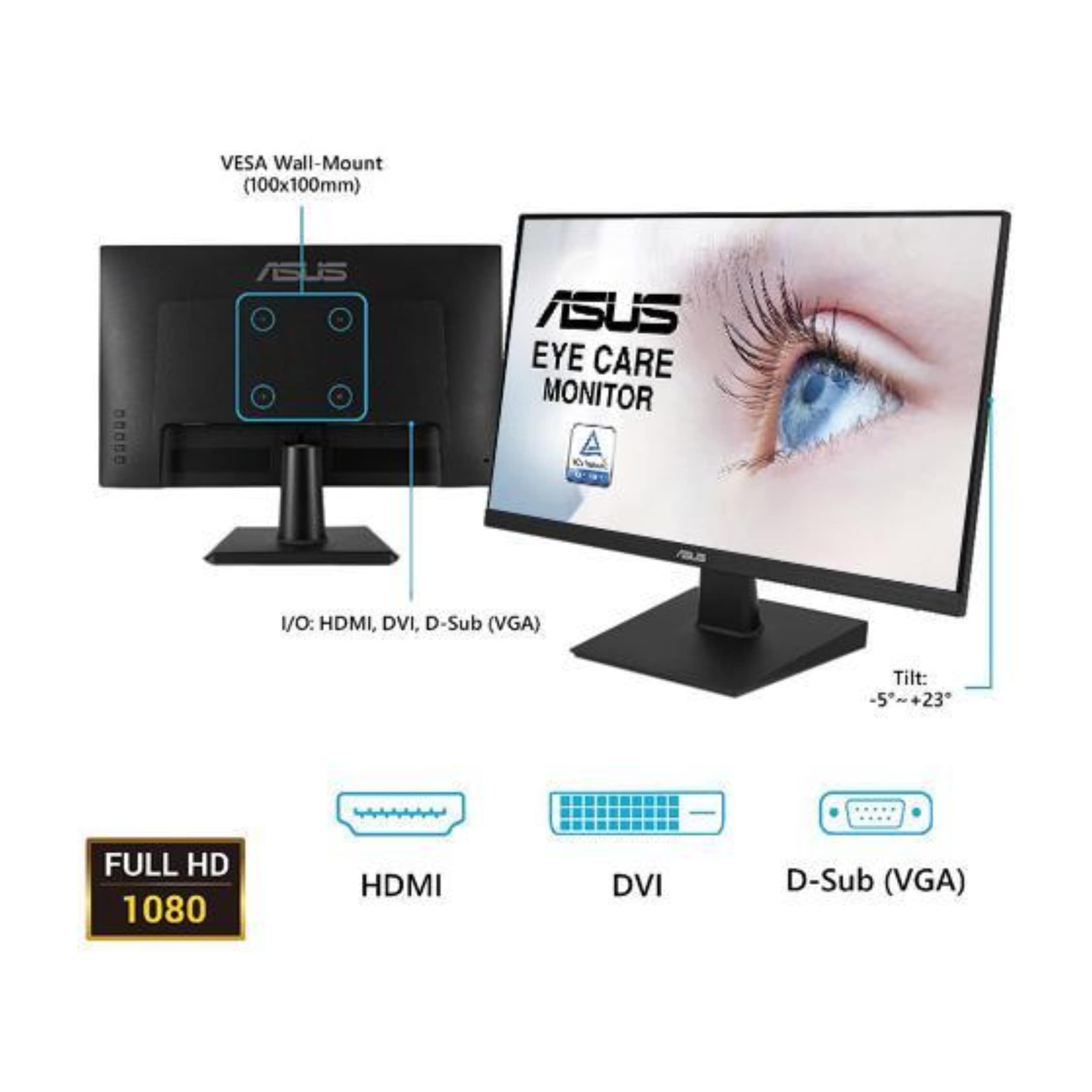 asus va24ehe monitor 23.8 inch